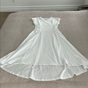 Frame Denim White High Low Dress